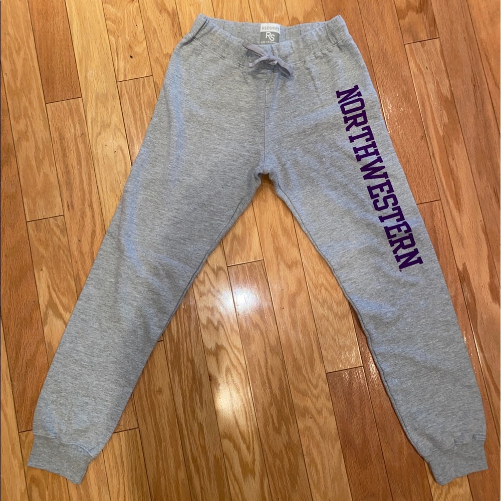 Gray Northwestern Joggers